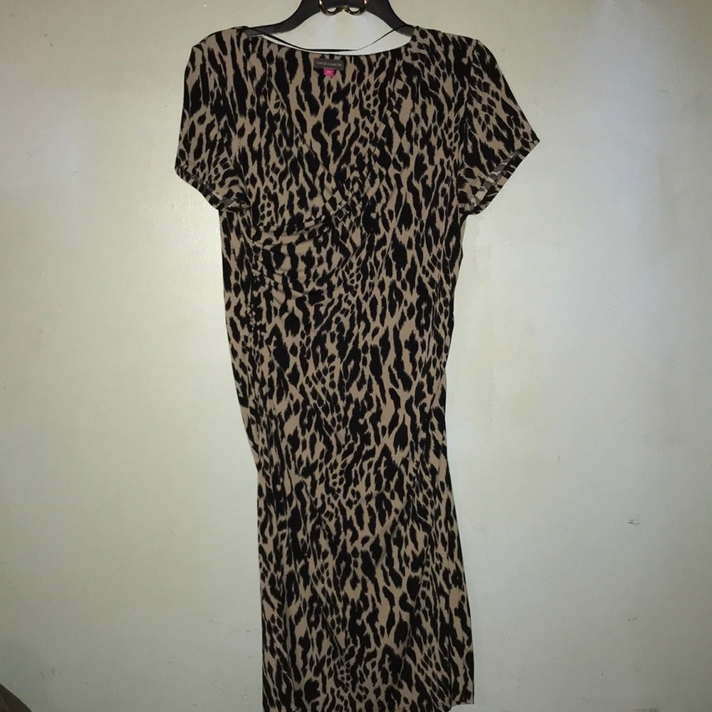 Vince Camuto Dress Size M Leopard Print